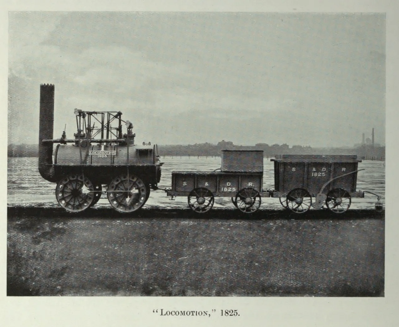 La Locomotion de George Stephenson, 1825.