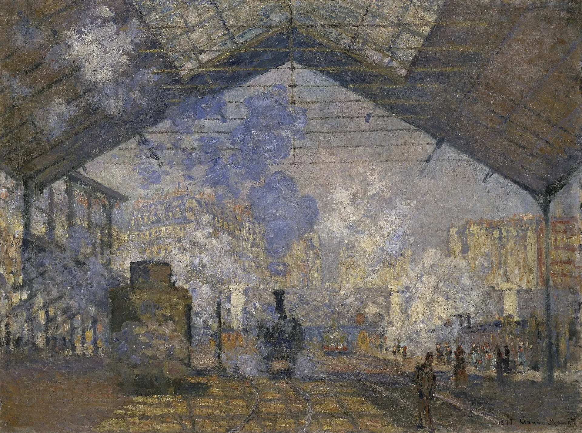 La Gare Saint-Lazare — Claude Monet, 1877