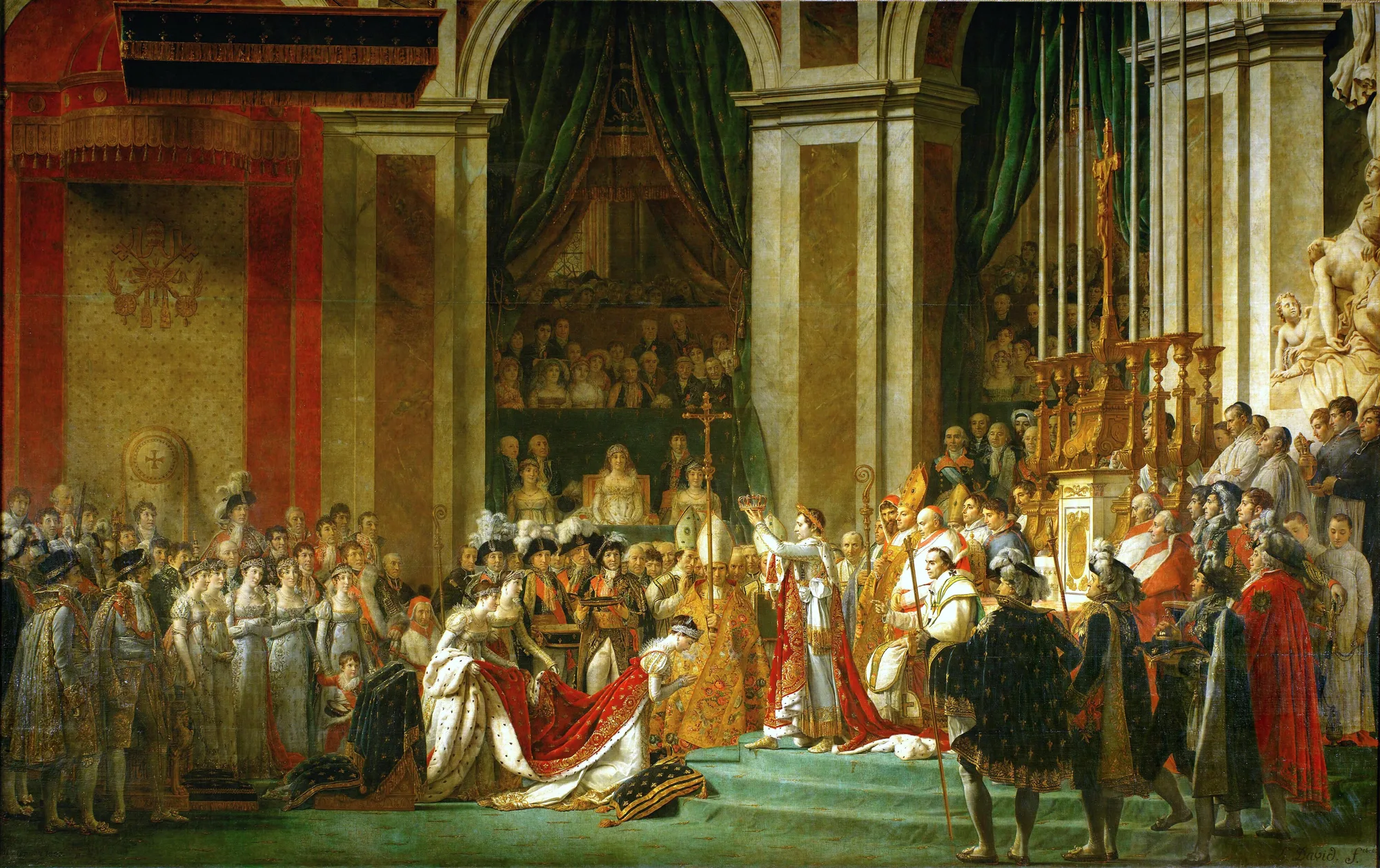 Le Sacre de Napoléon — Jacques-Louis David, 1805-1807