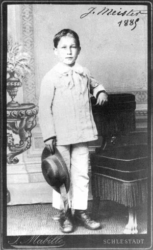 Joseph Meister vers 1885, photographie.